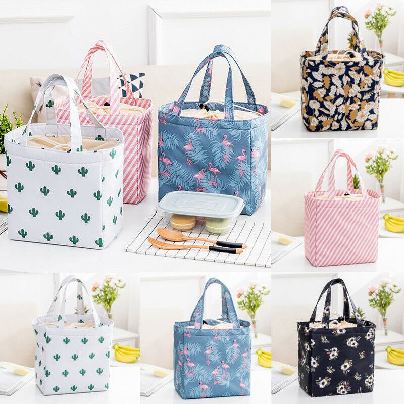 Camping Hiking Outdoor Work School Picnic Bags Portable Insulated Thermal Cooler Lunch Box Carry Tote Picnic Case Storage Bag