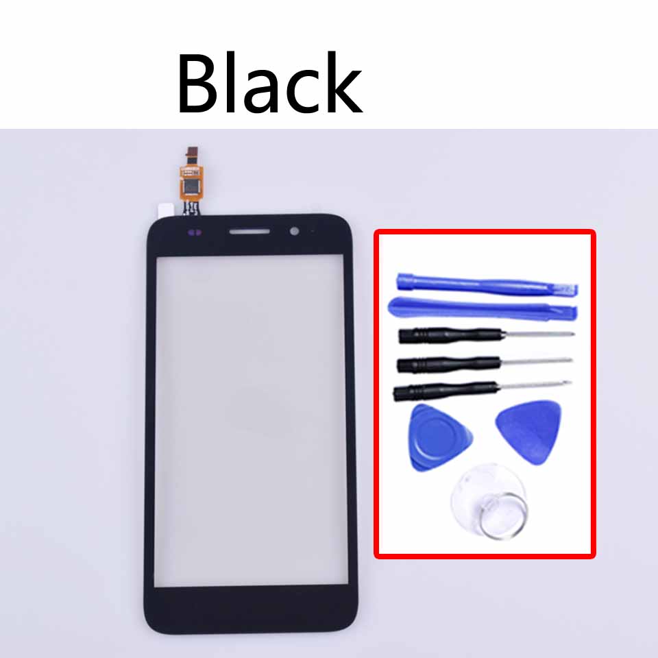 5.0 &quot;per Huawei Y3 2017 Touch Screen Digitizer pannello frontale in vetro per CRO-L02 CRO-L22 CRO-L03 Touchscreen CRO-L23: Black-With tool