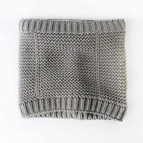 Baumwolle Winter Baby Unendlichkeit Schal Gestrickte Schals für freundlicher Mädchen und Jungen Schal SF013: grau