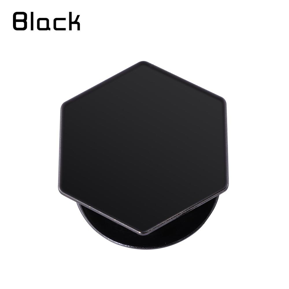 Anneau de Support universel hexagonal en plastique pour iPhone X, anneau d'extension pour téléphone portable de voiture: Black