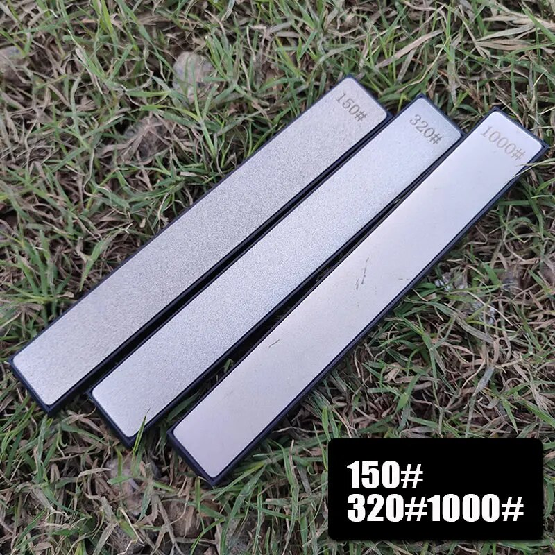 [3PCs] Diamond Stones Grinding Blade Multi-Purpose Outdoor Sharpener Fixed Angle Sharpener Dedicated to Making Correction Stones: WHITE