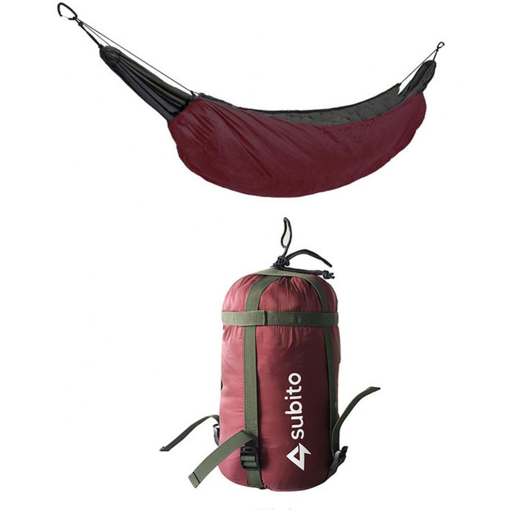 Hamac d&#39;extérieur ultraléger Portable, couverture isolante, sac de couchage, accessoire pour Camping: Rose Red