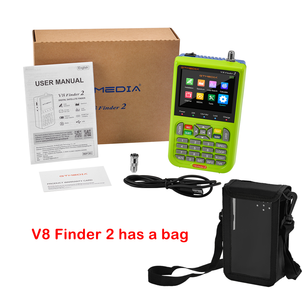 GTMEDIA V8 finder 2/sac Pro V8 finder 2/Pro finder sac, aucune machine, sac