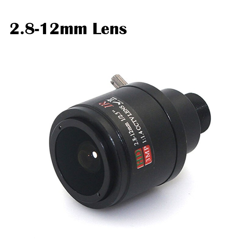 Lente de zoom varifocal manual de 9-22mm, lente de cámara HD CCTV de 9-22mm, 2,8-12mm, 6-22mm, zoom e interfaz de enfoque M12 1/3, lente de cámara cctv