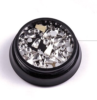 nouveauté Nail art Non fix ongles Strass cristal swarovski verre perles en vrac Strass pour ongles décorations: XY101