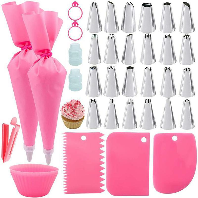 Nozzle piping cake decorating tools Confectionery equipment Kitchen accessories Pastry bag and bakery set stainless steel socket