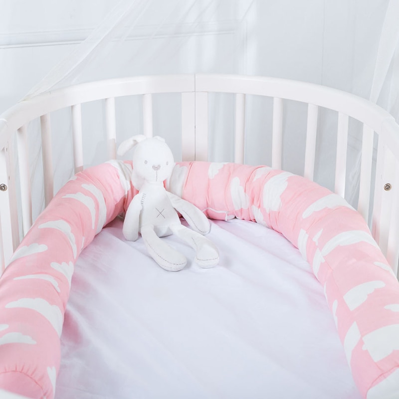 Newborn Baby Bed Bumper Children long Pillow Bumper Infant Crib Fence Cotton Cushion Kids Room Bedding Decoration YZL008