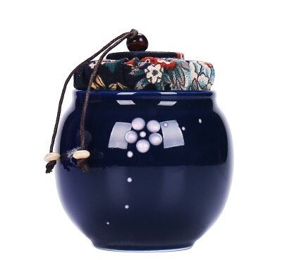 Jar Reizen Huishouden Koffie Opbergdoos Fles Bus Seal Craft Klassieke Thee Caddy Organisator Mini Snoep Keramiek Tin: 13