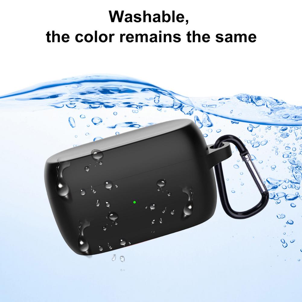Silikone beskyttelsescover etui til jabra til elite 3 skin shell til elite 3 ladeboks cover tasker bluetooth øretelefon tilbehør