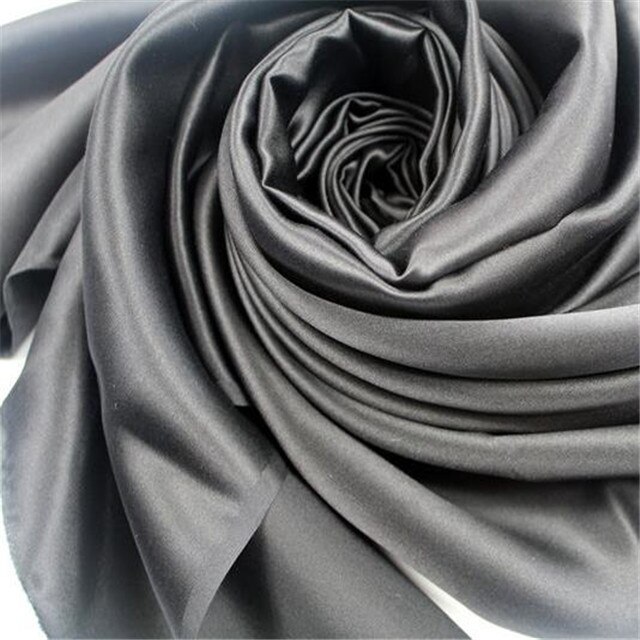 Zijde Charmeuse Satijnen Stof 19momme 44inch Glad Gevoel Organische Originele Textiel Zijde Hertogin Satijn Stof voor Dame Kleding: 18 dark