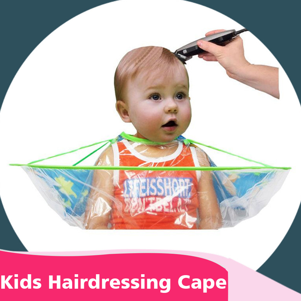 Facile à nettoyer vêtements imperméables enfant enfants coiffure Cape style solide dessin animé Cape Anti statique Salon outil maison coupe de cheveux tablier