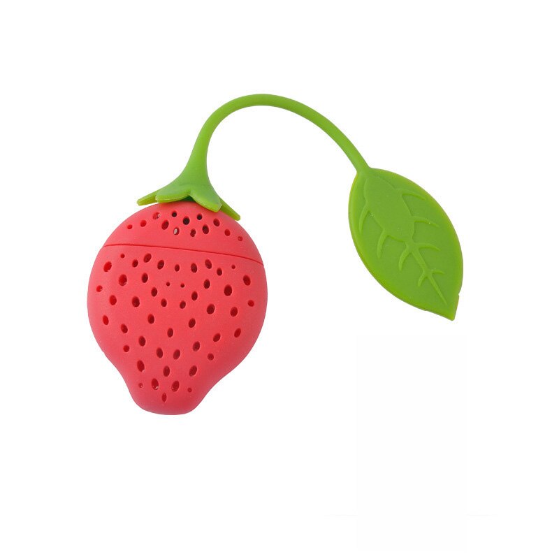 Silicone Tea Strainer Cute Mister Teapot MR Little Man People Tea Infuser Filter and Strawberry Shape Tea Infuser Tea Bag Teapot: Type 2