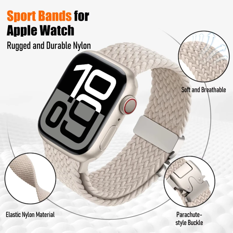 Bracelet tressé pour Bracelets de montre Apple 40 mm 44mm 46mm 42mm 49mm 45mm 41mm 38mm Bracelet IWatch série 10 SE 9 8 7 6 Ultra 2 bandes