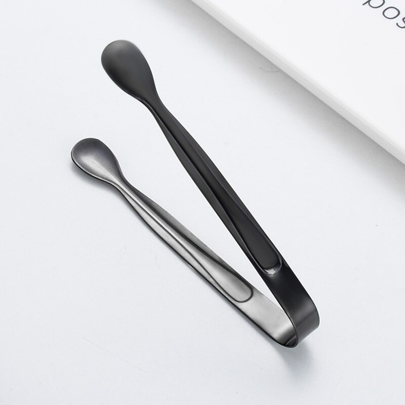 Gold Sugar Ice Cube Tongs Stainless Steel Ice Tongs Mini Metal Kitchen Food Serving Tongs Clip Tea Party Bar Kitchen Accessories: BK