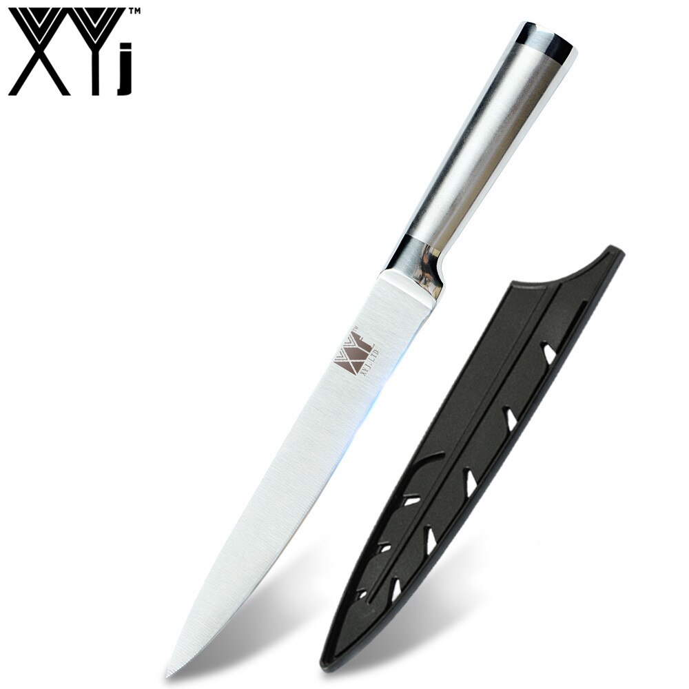 Kokkeknive santoku køkkenknive i rustfrit stål bloksliber kløver skæreknivbetræk etui: 8 in udskæringsknive