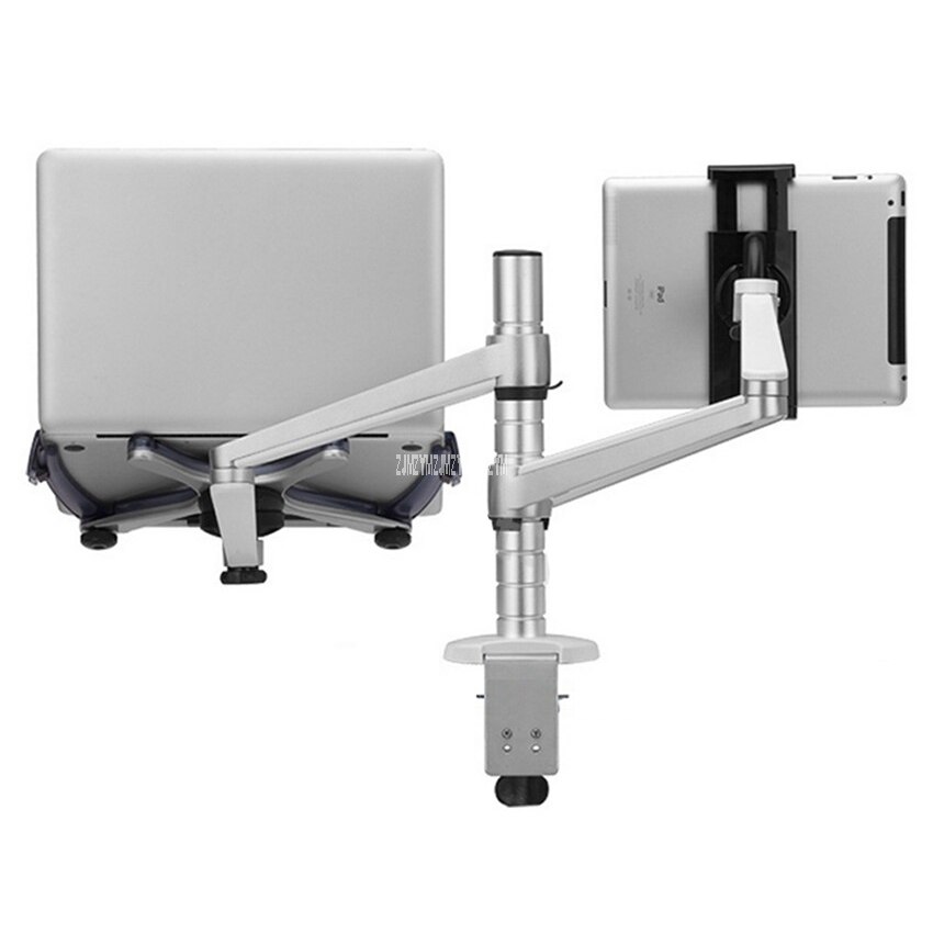 OA-9X Support D'ordinateur Portable Réglable En Hauteur en Aluminium Lapdesks Universel Rotation Bras De Suspension Pour Ordinateur Portable et tablette PC 7-10 pouces 55mm