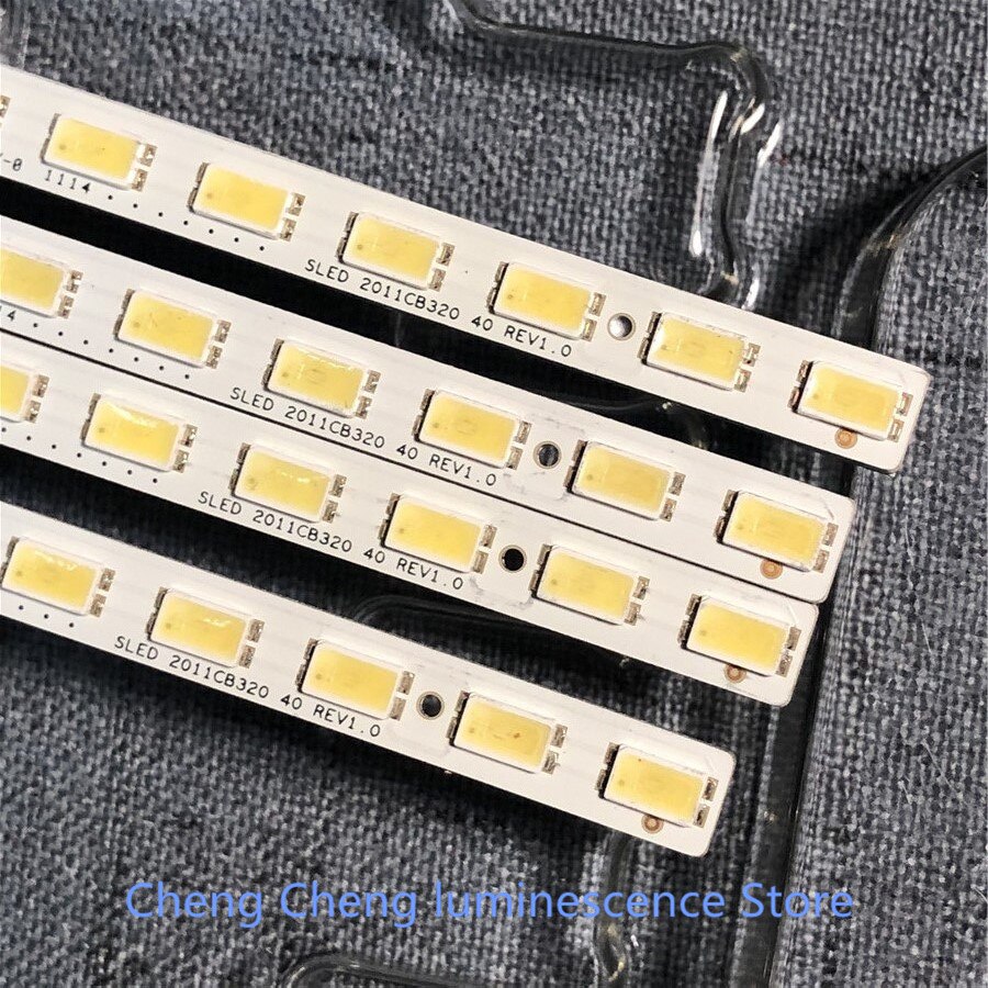Luz de led para tv lcd de 32 polegadas, 8 tamanhos com 40leds, 360mm e 3v, novo, 100%