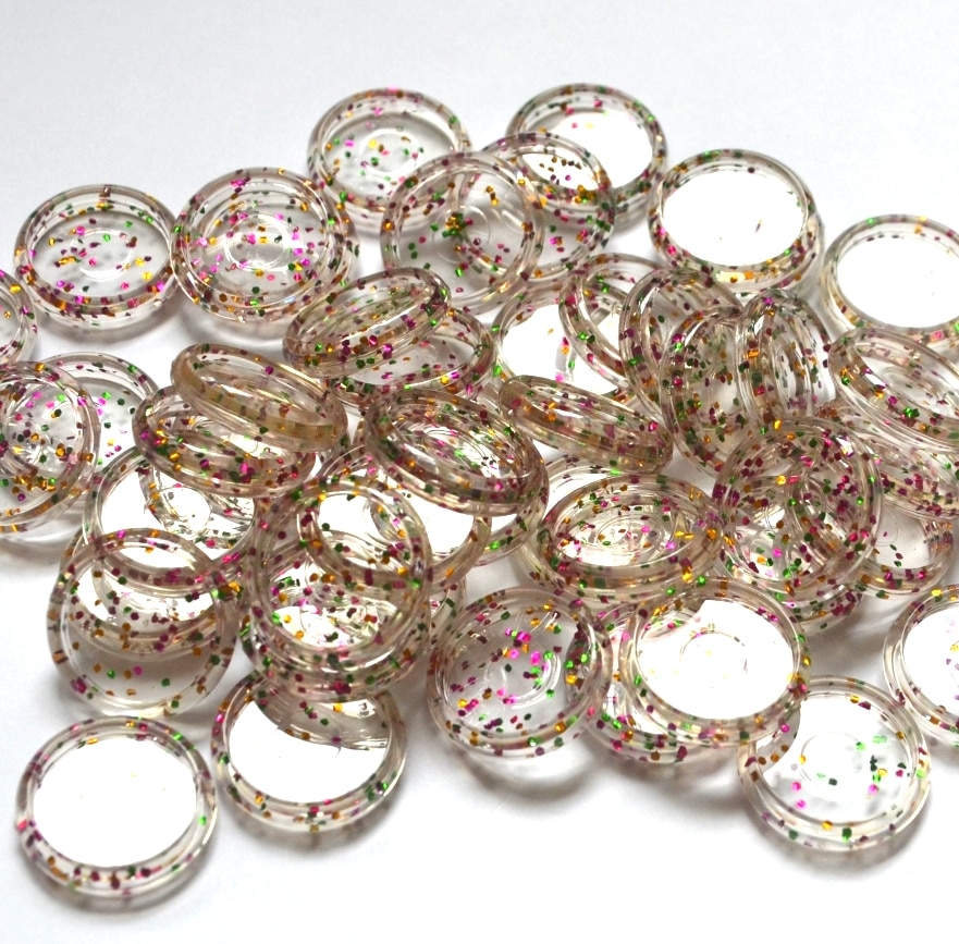 100pcs 24mm Flash Point Binding Disc Plastic Round Binding Ring Discs Button Binder Accessories Buckle Mushroom Hole Book