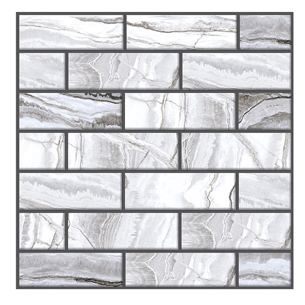 3D Grain Brick Wall Stickers Square Mosaic Stick Tile DIY Arts Crafts Making Home Decoration Material