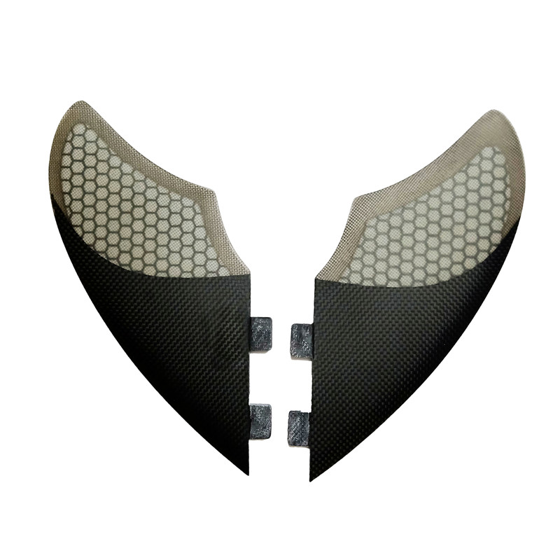 Kielflosse fcs twin-fin-set surfen carbonfaser surfbrettflossen  fk 2 stück pro set carbon fiberglas, waben-surfbrett: Default Title