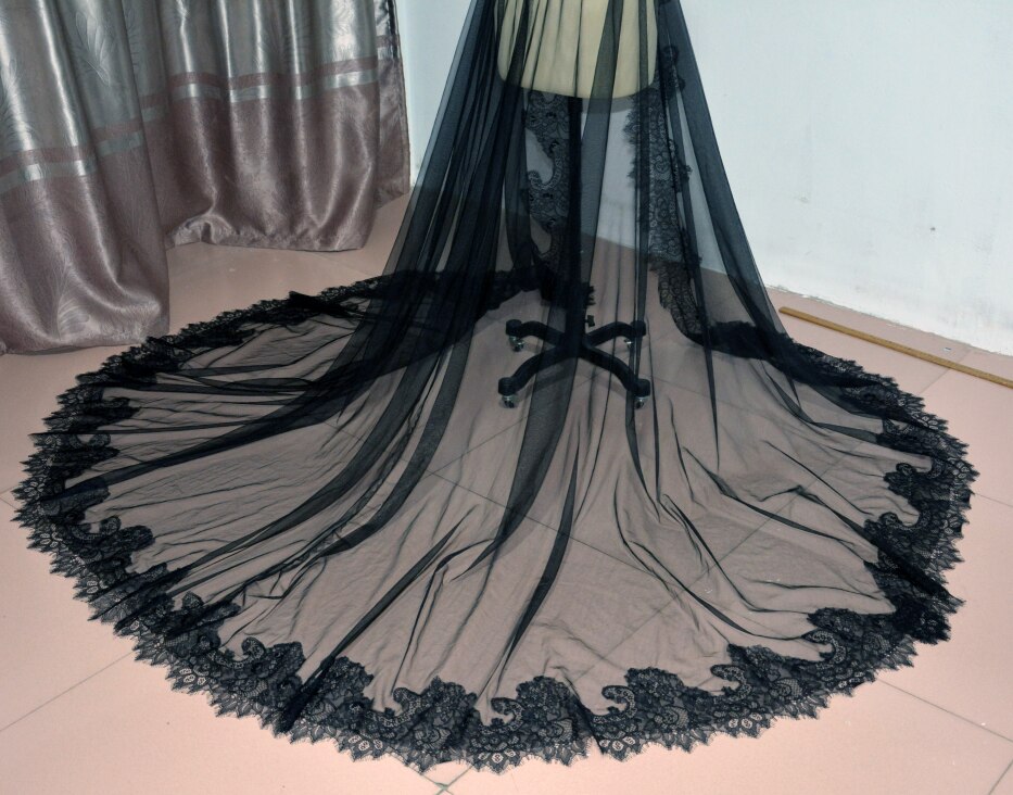 Zwart Kant Afneembare Trein, Afneembare Rok, Van De Tule Kant Van De Trein, Verwijderbare Trein, petticoat Onderrok Custom Size