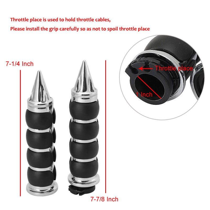 1 "Motorcycle Stuur Hand Grips Voor Harley Davidson Dyna Softail Sportster Touring Electra Glide Road King Ijzer Custom XL883