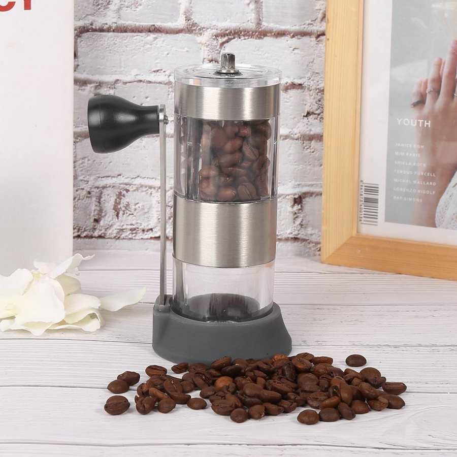 Handmatige koffiemolen met handzwengel handmatige koffiemolen afwasbaar instelbare koffiebonenkorrels maalmachine koffiemolen