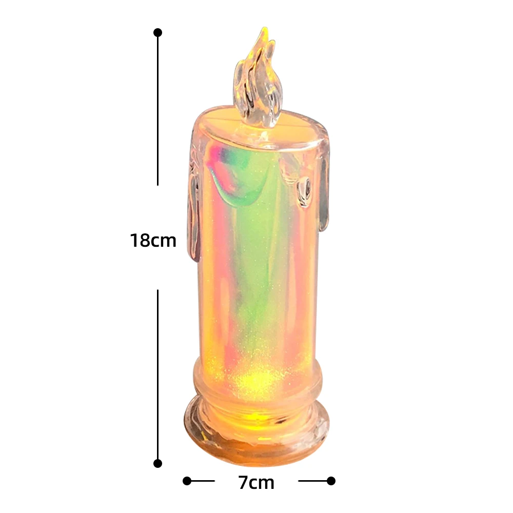 Led Candles Light Flameless Candle Battery Power Plastic Pillar Flickering Candle Light for Home Party Halloween Xmas Decor: changeable