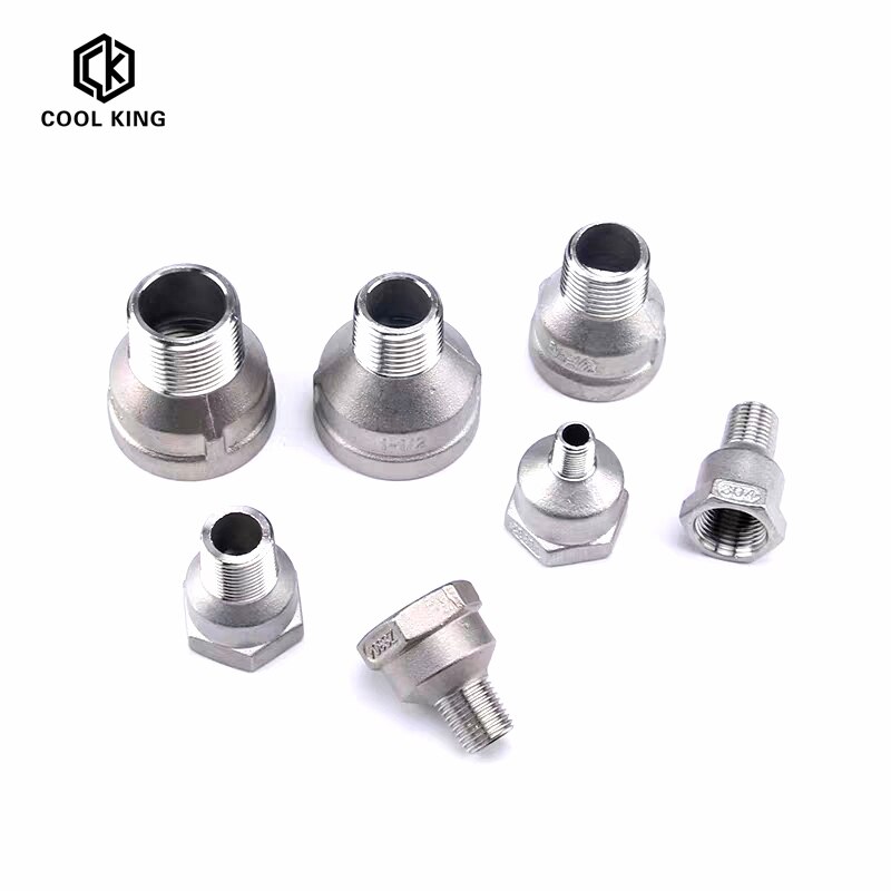 CK DN8-DN50 SS304 Edelstahl Rohr passend zu 1/4 ”3/8" 1/2 "3/4" 1 "1-1/4" 1-1/2 "2” BSP Männlich zu Weiblich Gewinde Schlauch Anschluss