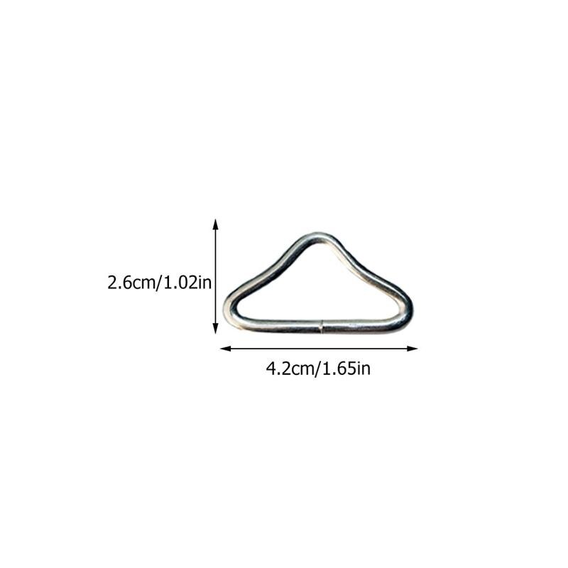 30Pcs Metal Rvs Driehoek Ringen Gesp Loop Ring V-Ringen Bandjes Trampoline Mat Onderdelen Vervanging Reparatie Levert