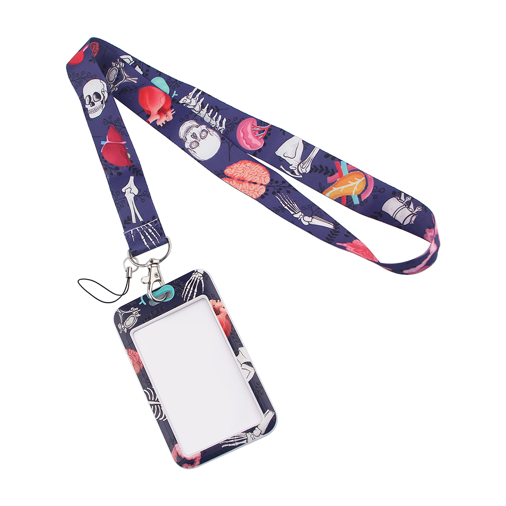 JF0117 Menselijk Orgel Arts Verpleegkundige Lanyards Voor Key Nekband Voor Kaart Badge Sleutelhanger Sleutelhanger Opknoping Touw Sleutelhanger