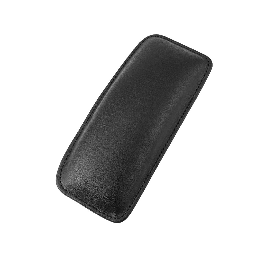 Yosolo 18 x 8cm universell pu lær elastisk pute minneskum lårstøtte bil interiør knebeskytter: Svart