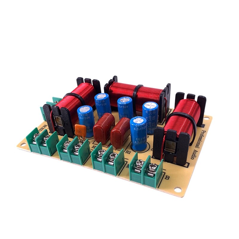 2PCS 4 Way Speaker Treble Alto Bass Frequency Divider Home Theater Hifi Stereo Circuit Stereo Audio Crossover Filters