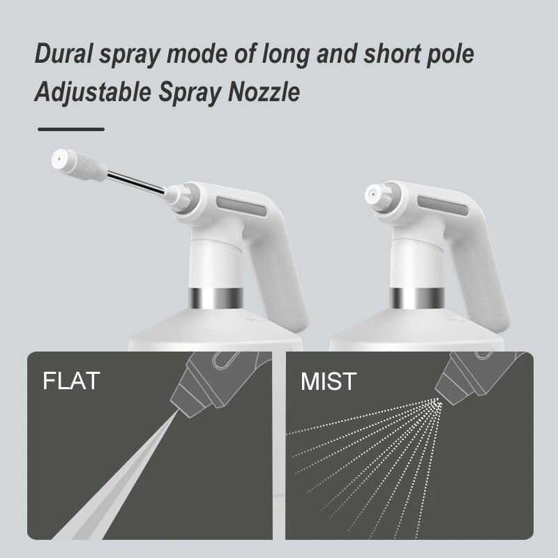 2.5L Electric Plant Spray Bottle Automatic Watering Fogger USB Electric Sanitizing Sprayer Hand Watering Machine