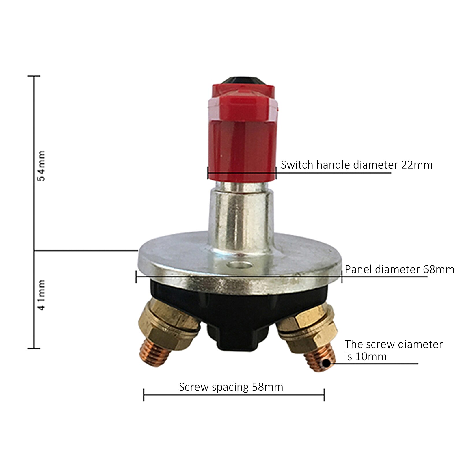 Car Battery Switch Power Isolator Safe Power-off Switch Protective Battery Disconnector durable for Car Ship Boat Truck