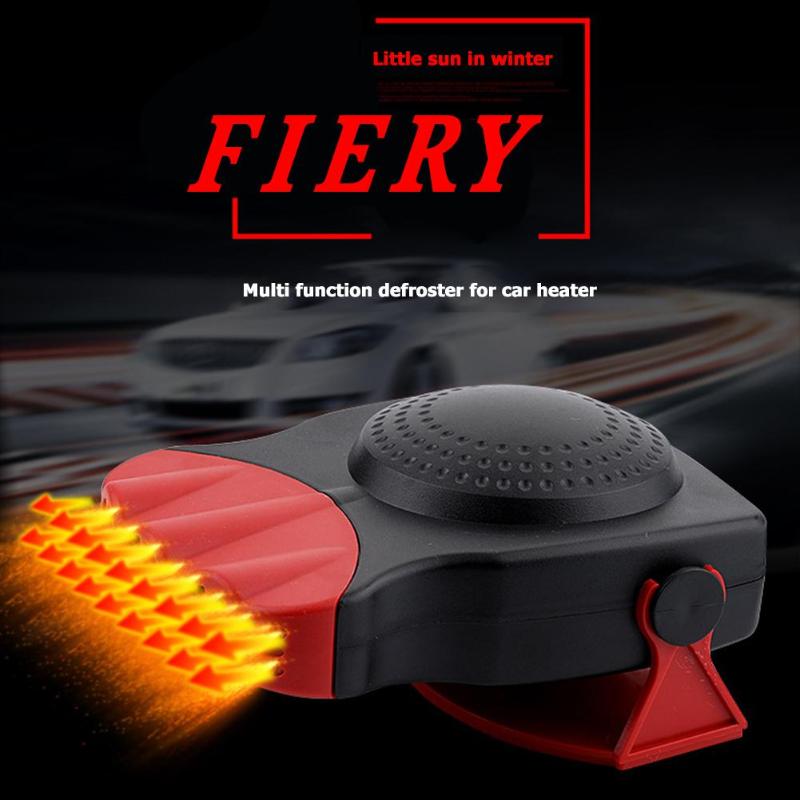 12V Auto Car Heater Air Cooler Fan Classic 2 in 1 Air Cooler Heating Fan 3 Outlet Windscreen Defroster Defogger