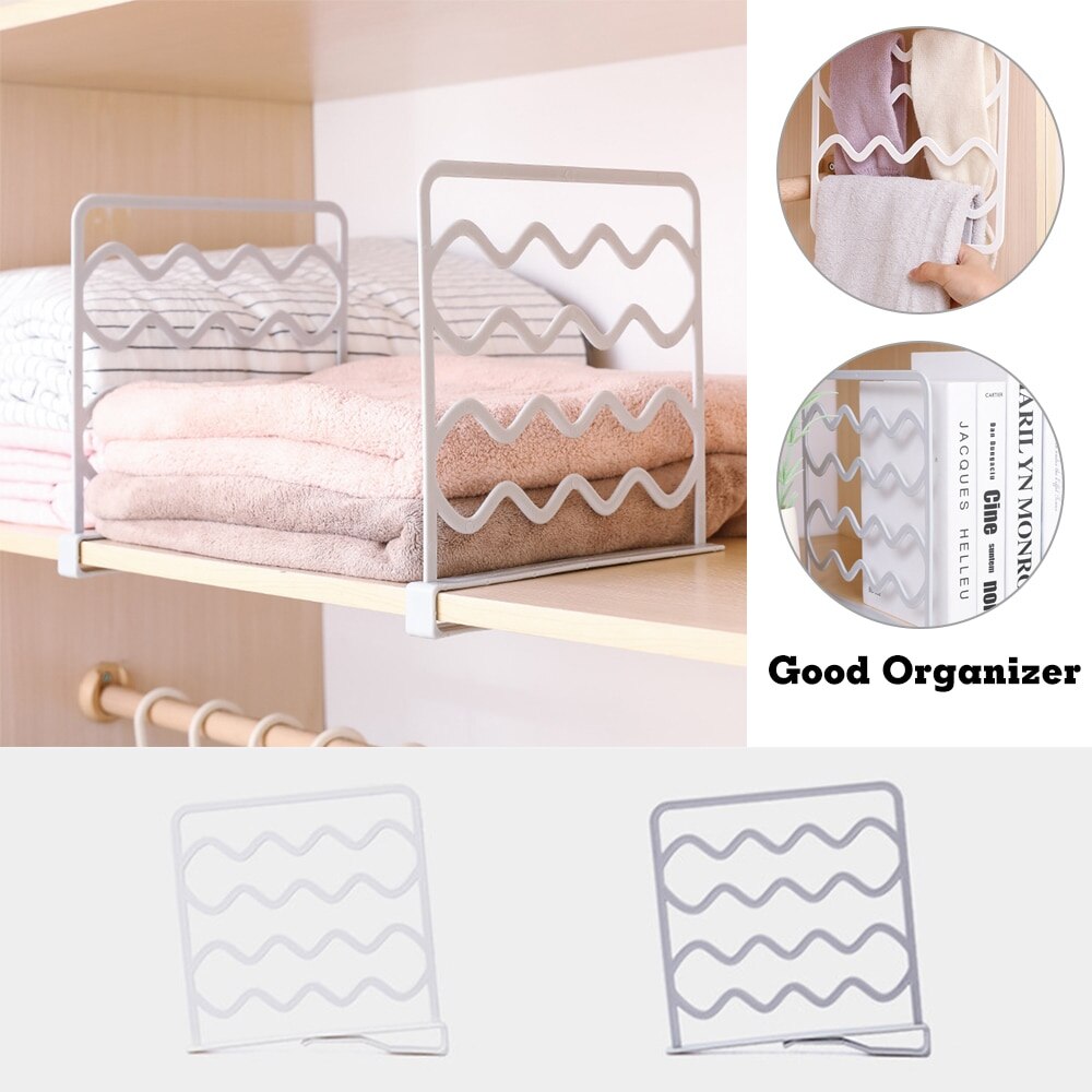 Organizer Storage Shelf Wall Mounted DIY Kitchen Rack Space Saving Wardrobe Decorative Shelves Cabinet Holder Adjustable Closet