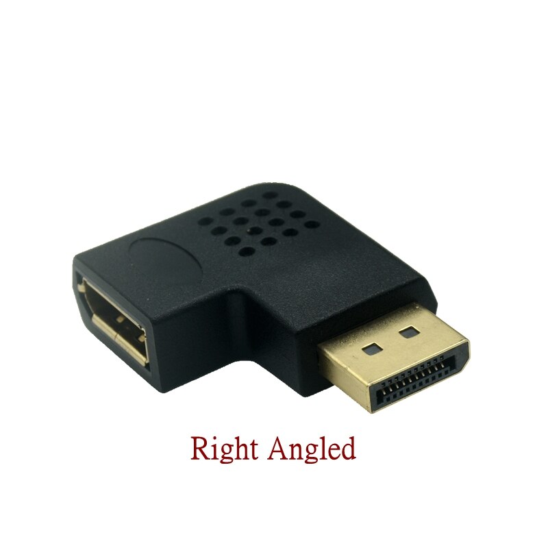 Omhoog Omlaag Displayport Adapter Links Haaks Dp Adapter 4K/60Hz 2K/144Hz Passeren 90 Graden Hoek Displayport 1.2 Converter: YELLOW