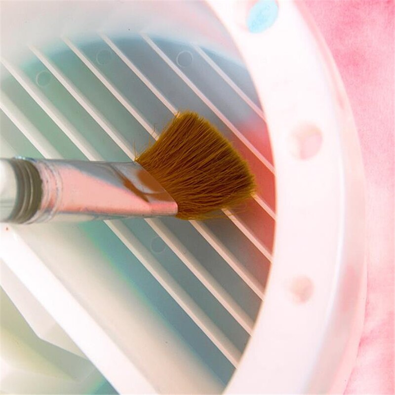 Brush Washing Bucket Multifunction Paint Brush Basin with Brush Holder & Color Palette 2 In 1 Acrylic oil Brush Wash Bucket