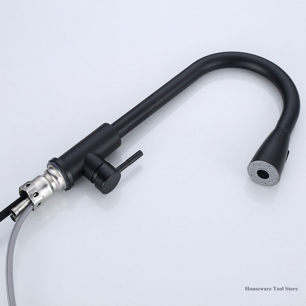 Stainless Steel Kitchen Tap Cold Water Way Outlet Pipe Tap Basin Plumbing Hardware Sink Faucets Sprayer Head Kitchen Faucet