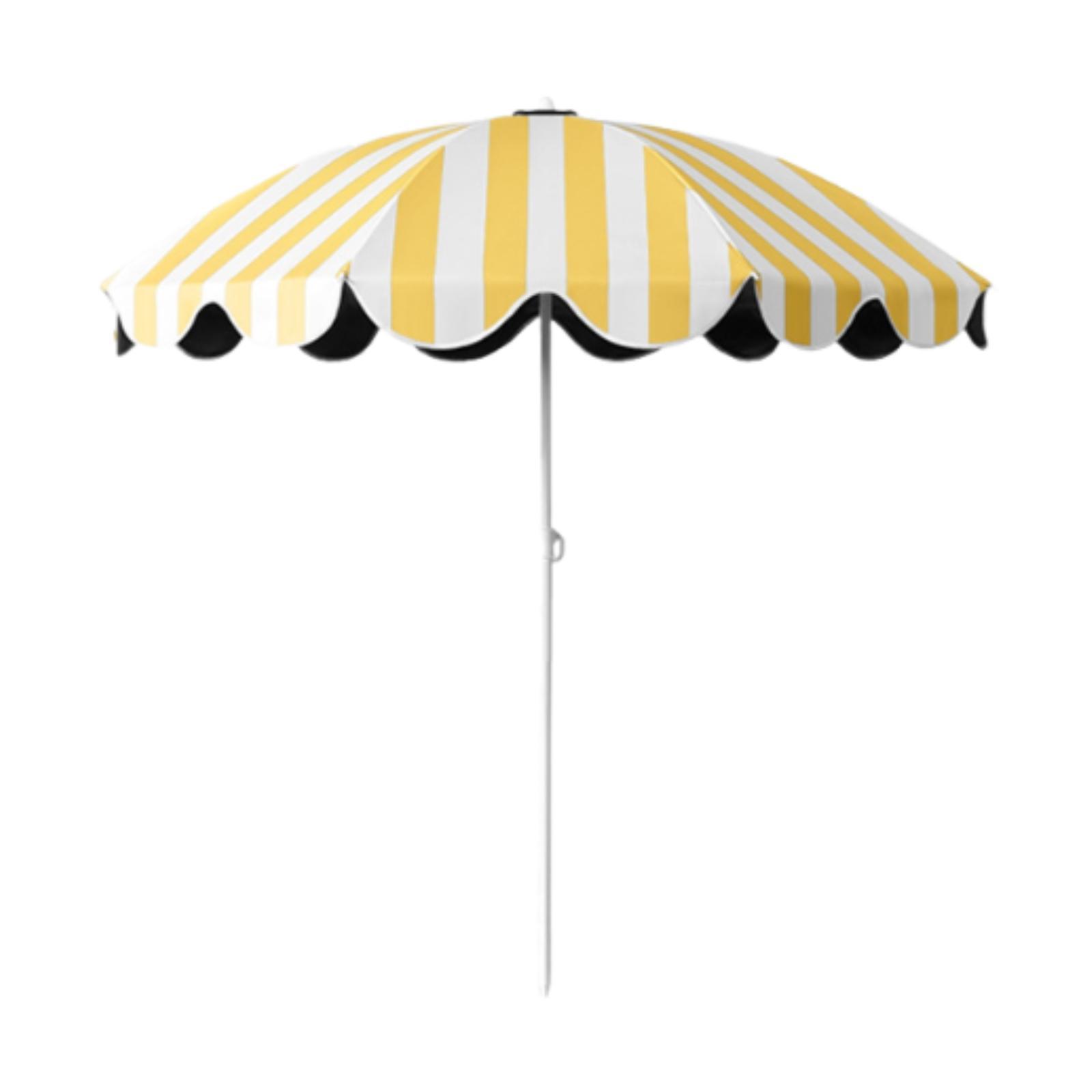 Tuinparasol, buitenparasol, strandparasol, draagbare grote regenbestendige multifunctionele beschermluifel voor terras, camping, reizen en strand.: Wit