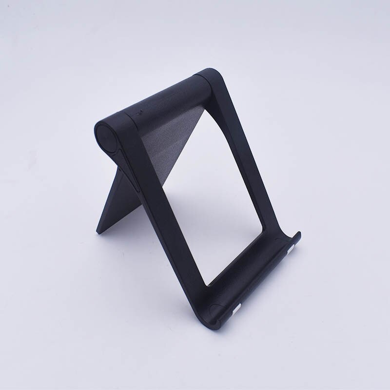 Draagbare Desk Houder Telefoon Stand Mobiele Smartphone Houders Ondersteuning Table Stand Voor Iphone Voor Ipad Mobiele Telefoon Houder Accessoires: Black