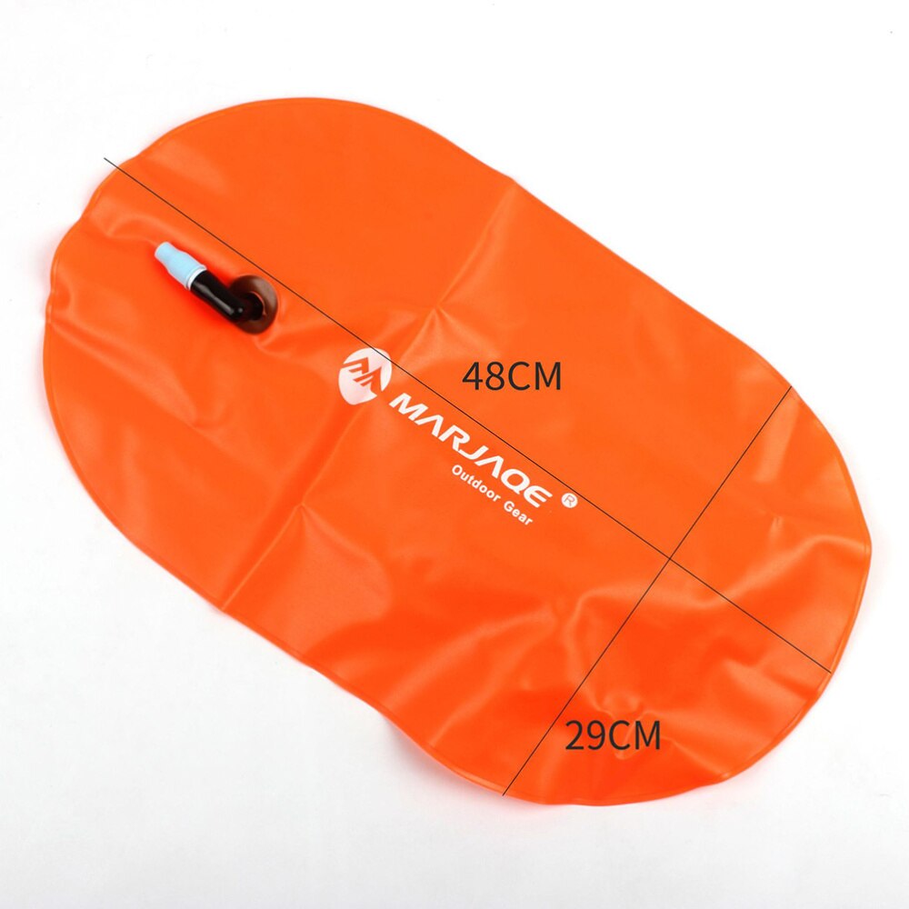 Sac de natation de flotteur de sécurité ultra-léger de flotteur de natation d'eau ouverte pour des nageurs triathlètes ronfleurs surfeurs (Orange)