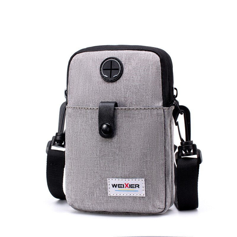 Mode Messenger Bag Telefoon Zak Crossbody Tas Voor Telefoon Schouder Handtas Multifunctionele Mannelijke Kleine Flap Kleine Tas: grey with buckle