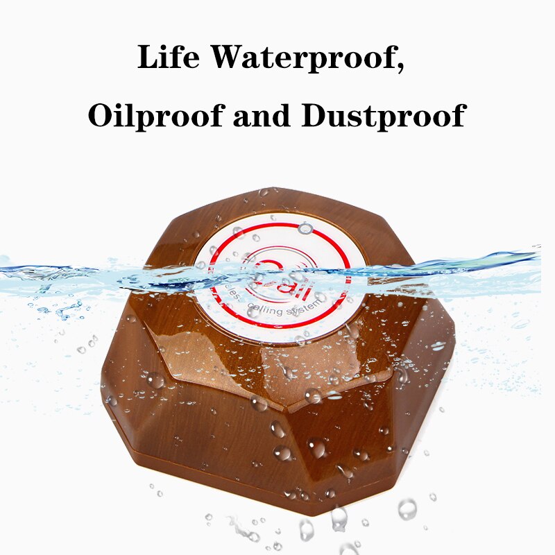 Retekess T133 433MHz Call Button Transmitter Call Bell Pager for Wireless Calling System Restaurant Equipments F9426A