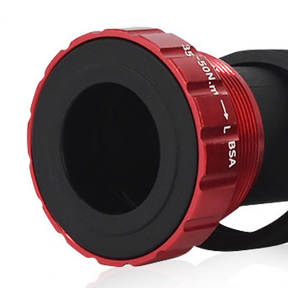 Integrated Bearing Bottom Bracket High Strength Aluminium Alloy Hollow Out Thread Bottom Bracket for BC1.37-24T Crankset