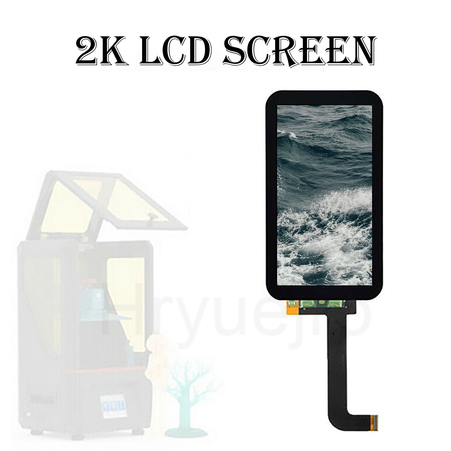 LCD Light Curing Display Screen Module 2560x1440 For ANYCUBIC PHOTON 3D Printer Parts 2K LCD Screen Accessories Repaier Replace