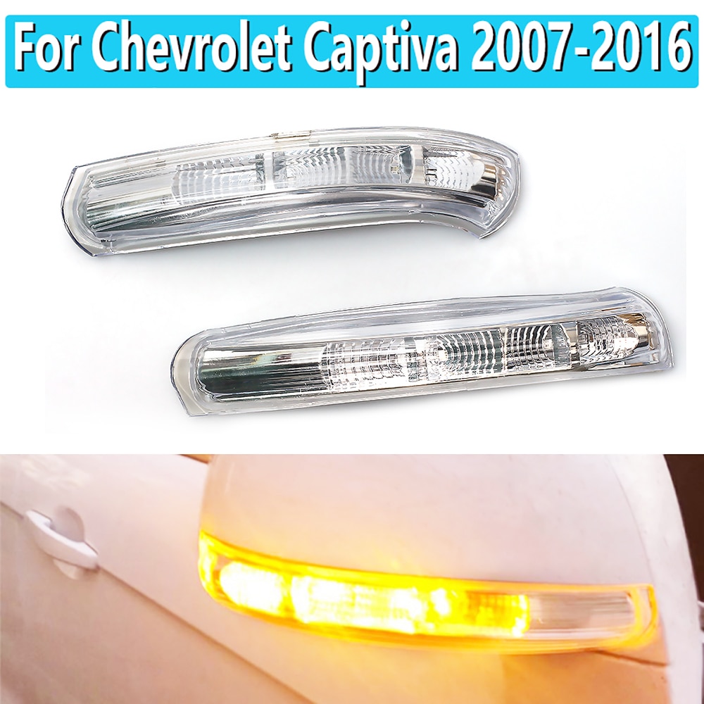 Luces Led para espejo retrovisor, 1 par, intermitente Led para coche, intermitente para luz intermitente Chevrolet Captiva 2007