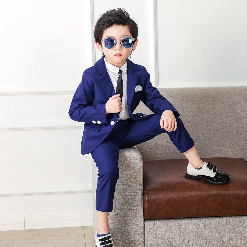 Lolanta-Conjunto de chaqueta y pantalones para niños, traje Formal para niños, ropa de competición para de cumpleaños, 2 uds.