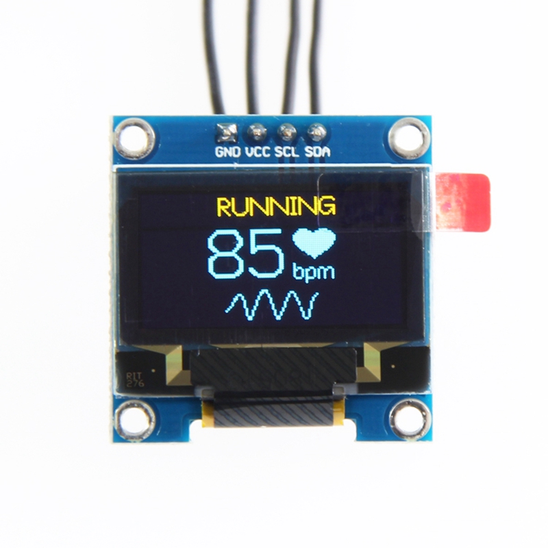 -0,96 pulgadas IIC I2C serie GND 128X64 OLED LCD pantalla módulo SSD1306 para Arduino Kit pantalla azul